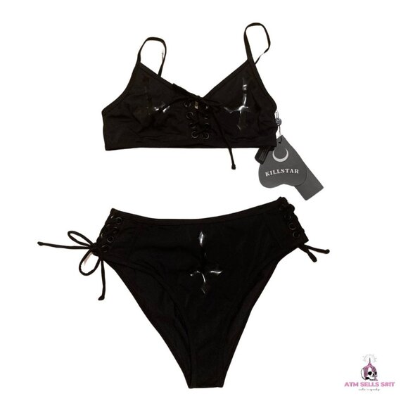 **SOLD ELSEWHERE** NWT Killstar Xandria 2-Piece Bikini Swimsuit SM - Picture 1 of 11